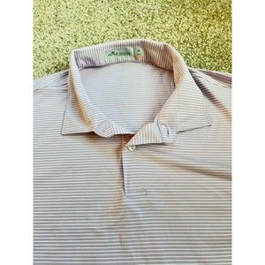 Peter Millar Polo XL Featherweight UPF50+ Golf Shirt Mens XL Light Purple